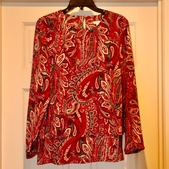 J Jill Paisley Tunic - Picture 1 of 8